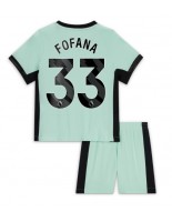 Chelsea Wesley Fofana #33 Alternativní dres pro děti 2023-24 Krátký Rukáv (+ trenýrky)
